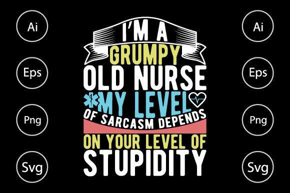 The Grumpy Nurse: A Designer's Look at a Bold Embroidery File